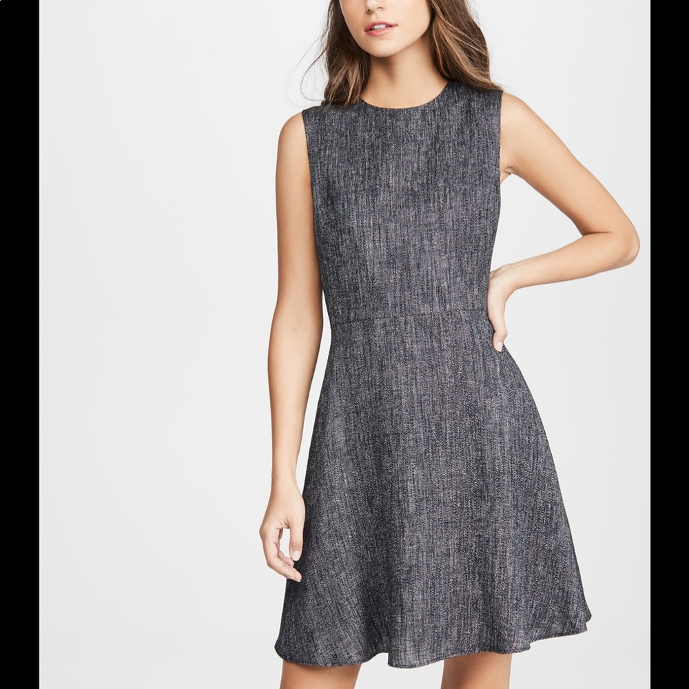 Theory Grey/White textured mini